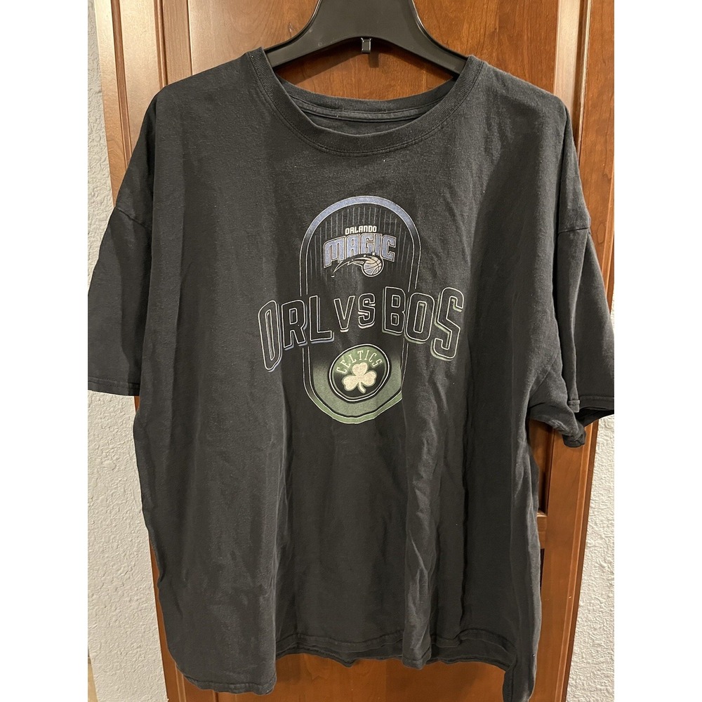 Orlando Magic (ORL) Vs Boston (BOS) Celtics Men 2XL Black T Shirt Enemy Ink